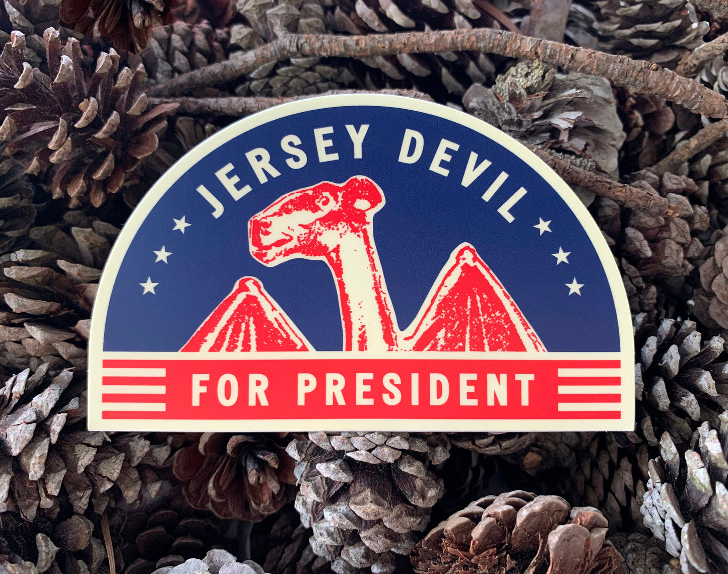 NJ Jersey Devil for President Vinyl Decal