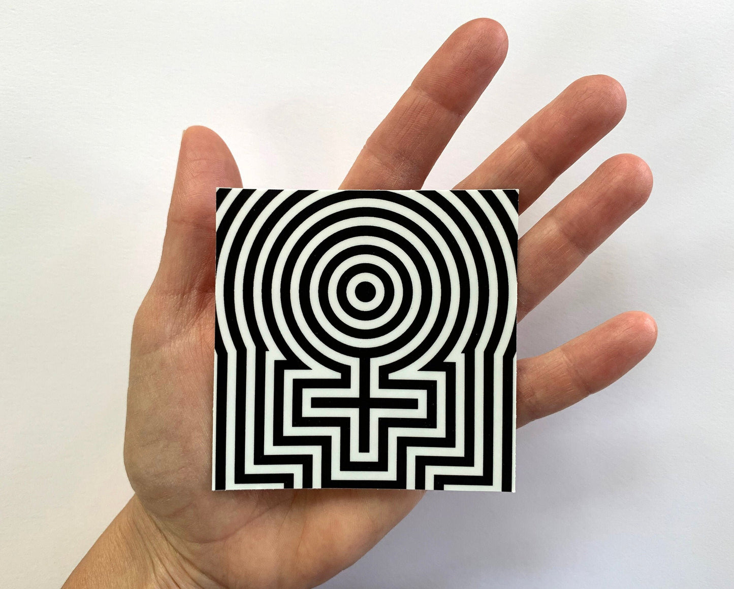 Feminist Female Symbol Reverberating Vinyl Decal