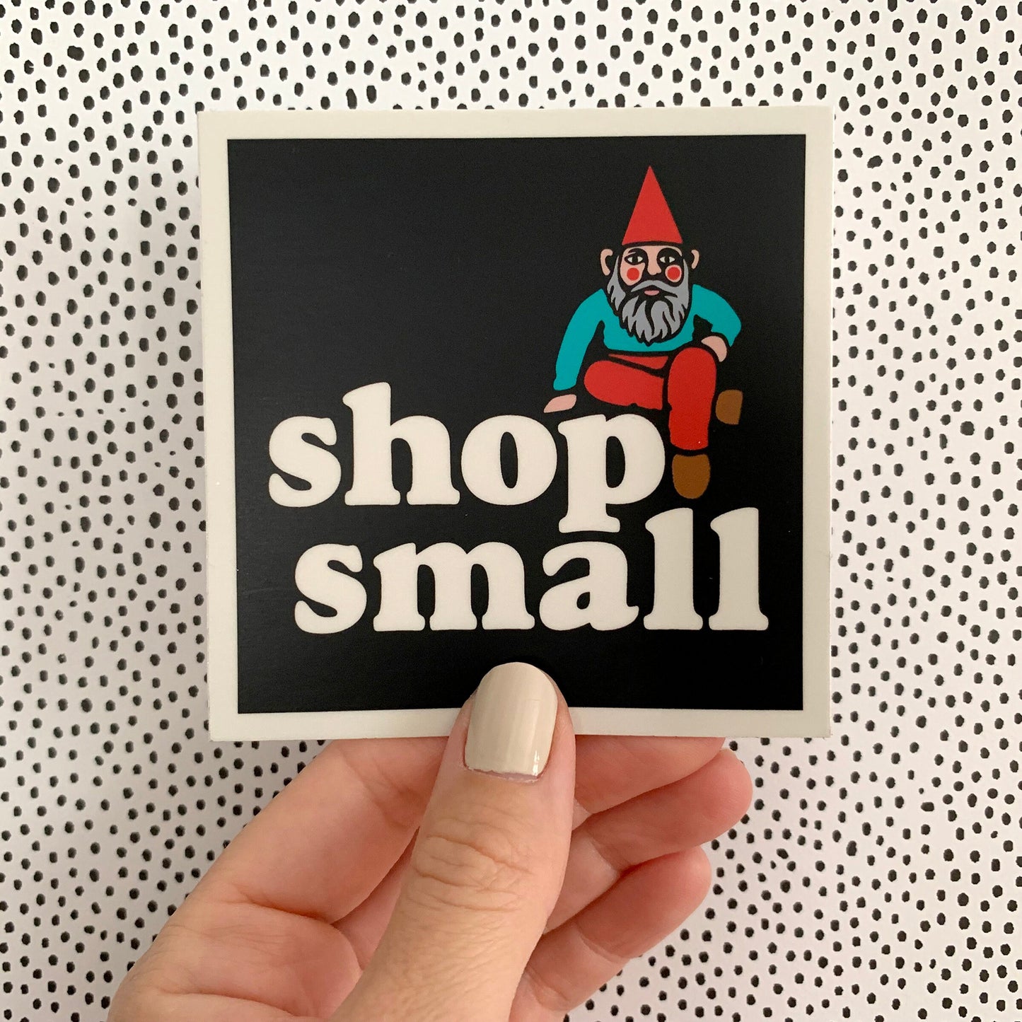 Shop Small Gnome Vinyl Decal