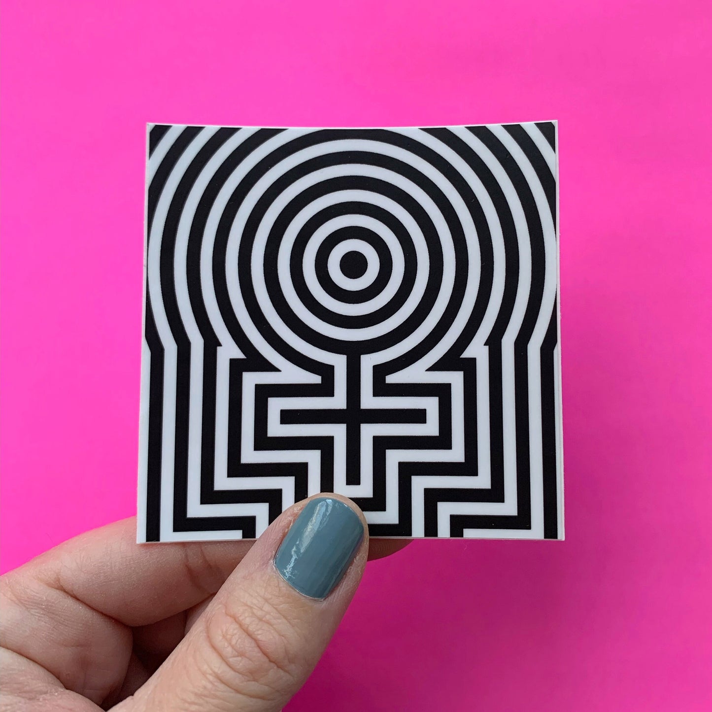 Feminist Female Symbol Reverberating Vinyl Decal