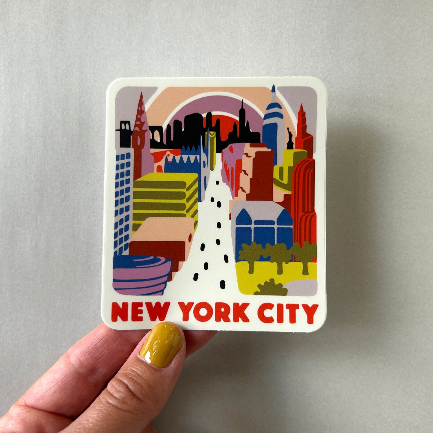 New York City Skyline and Fifth Avenue Vinyl Decal