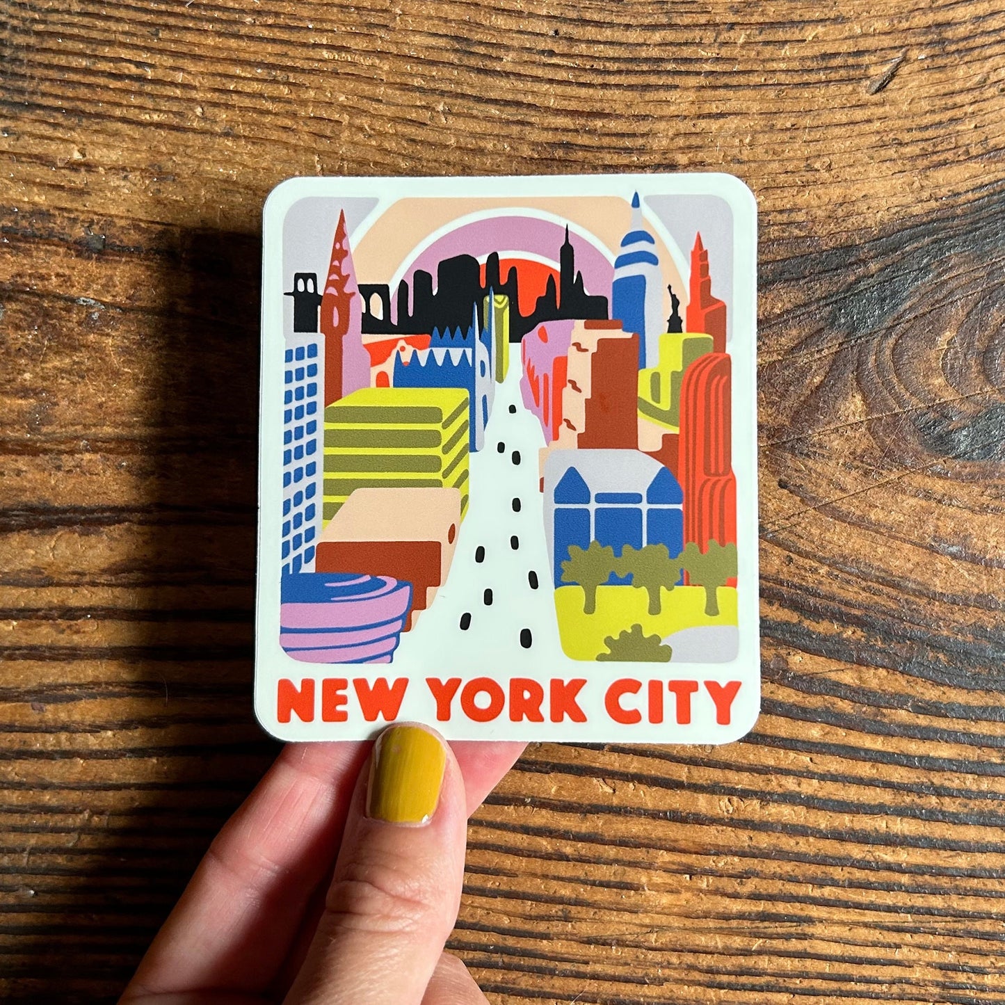 New York City Skyline and Fifth Avenue Vinyl Decal